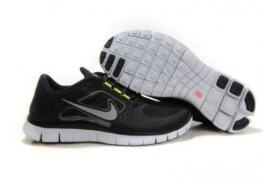 2013 Nike Free Run 5.0 V3 Mens Shoes Black - Click Image to Close